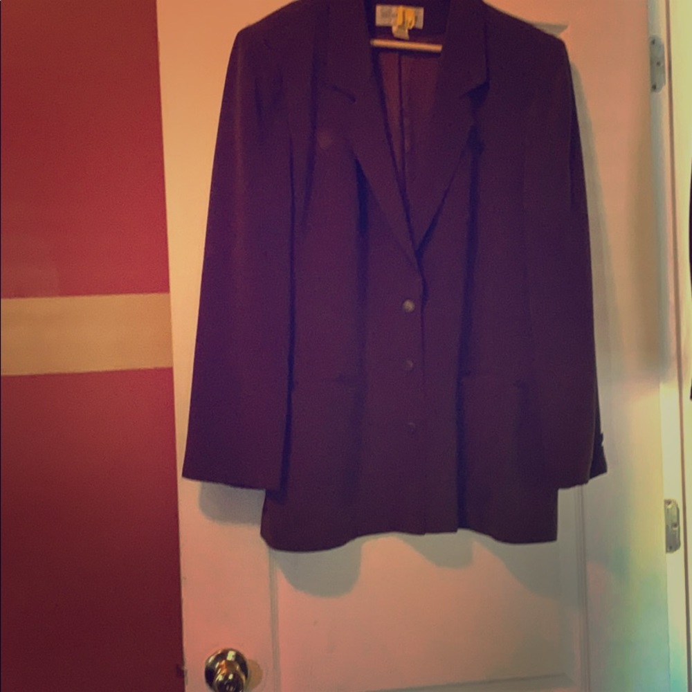Olive green suit